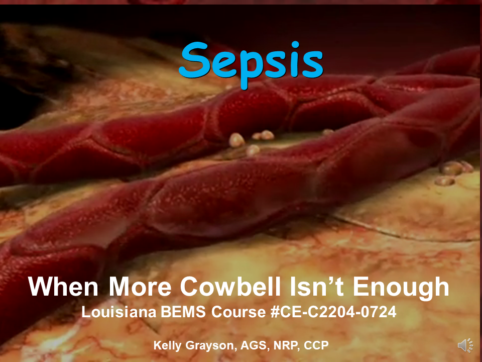 Sepsis: When More Cowbell Isn't Enough