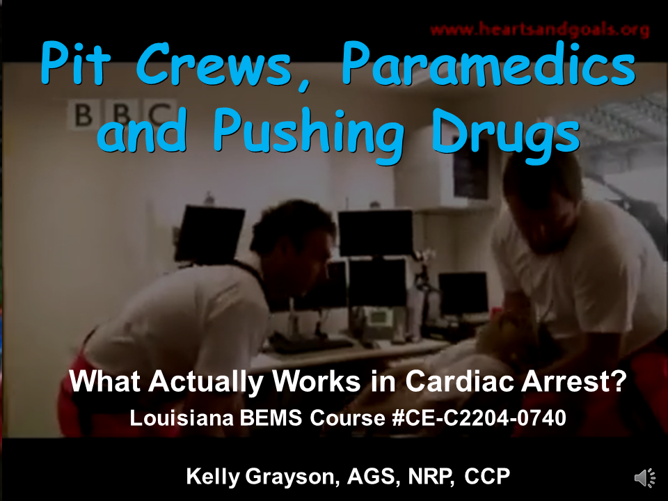 Pit Crews, Paramedics and Pushing Drugs: What Actually Works In Cardiac Arrest