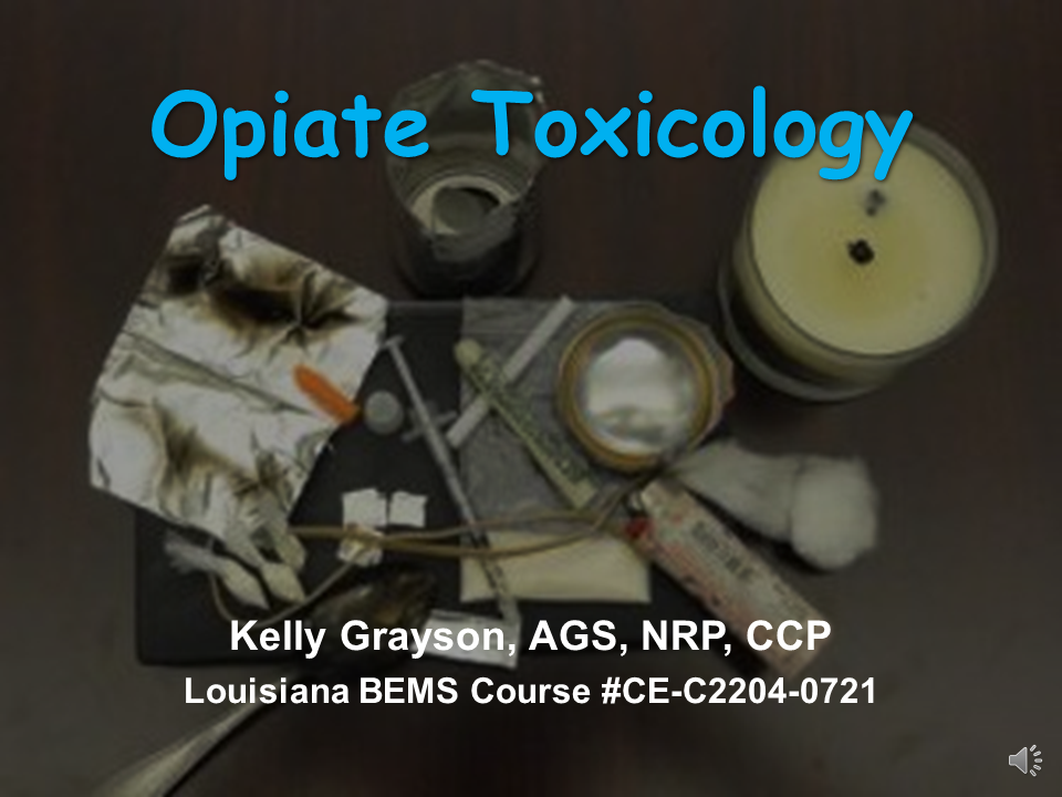 Opiate Toxicology