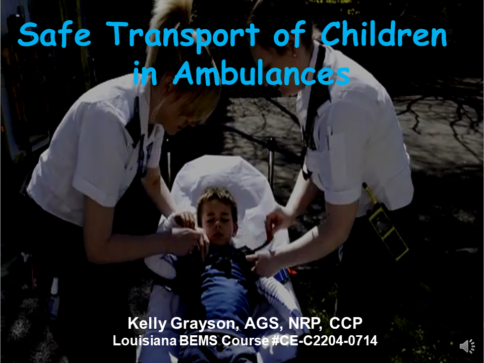 Safe Transport of Children In Ambulances