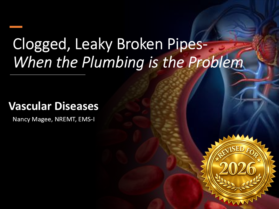 Broken, Clogged and Leaky Pipes: Vascular Diseases