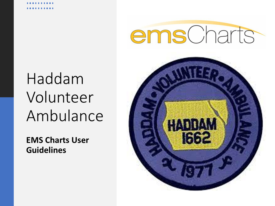 Haddam Volunteer Ambulance Service: EMS Charts